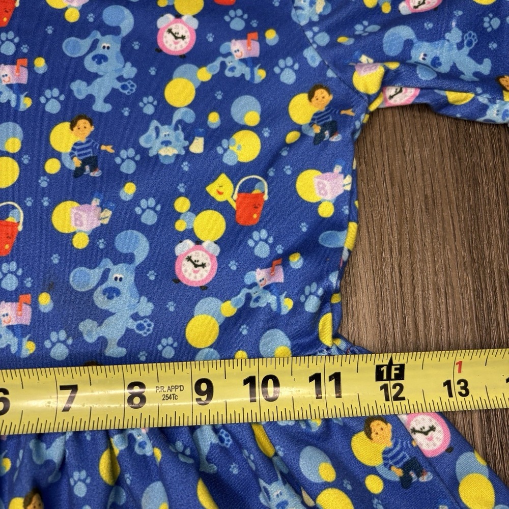 Blues Clues‎ Dress Girls 6 - 7 Blue Short Sleeve Josh All Over Print T Shirt - Picture 9 of 10